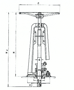 Drawing of CB 693 Marine Deck Stand with Universal Joint (2).png